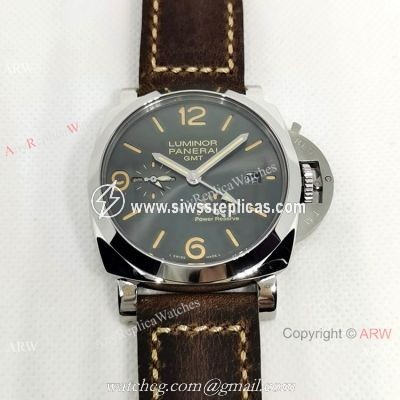 Best Copy Panerai Luminor GMT 72 Power Reserve Gray Dial Watch 44mm