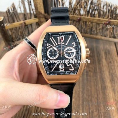 Best Replica Franck Muller Vanguard Rose Gold Chronograph Watch