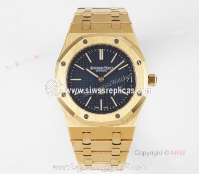 New 15202 Audemars Piguet Royal Oak 39mm Watch With Black Dial Swiss Made Replica