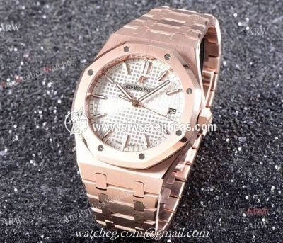 OM Factory New Upgraded Knockoff Audemars Piguet Royal Oak Rose Gold 41mm Automatic Watch