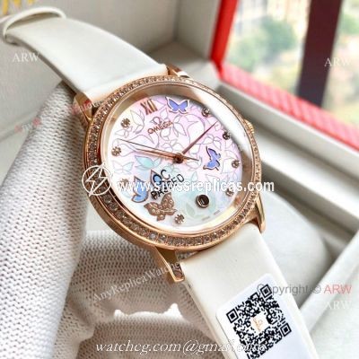 Replica Omega De Ville Special Edition Lady Watches Rose Gold