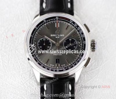 GF Factory New Breitling Premier B01 Chronograph Grey Dial Swiss Copy Watch