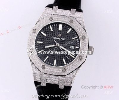 Swiss Audemars Piguet Replica Watch AP Royal Oak Full Diamond Watch