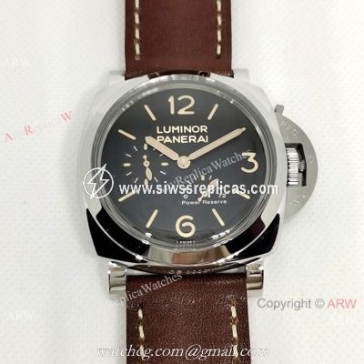 Officine Panerai Luminor PAM00423 Power Reserve Watch Replica Black Dial