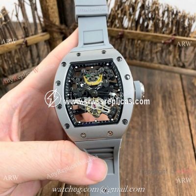 New Copy Richard Mille RM38-01 Gray Rubber Men Watches