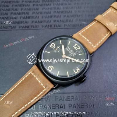 Copy Panerai Radiomir P3000 Movement Watch Black Case
