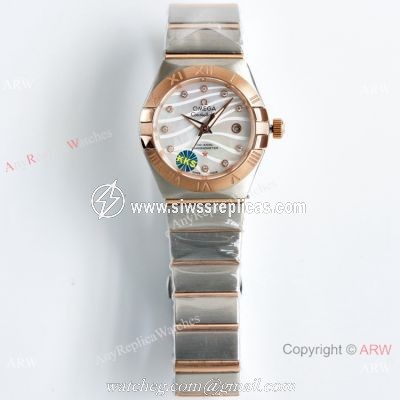 New! Swiss Quality Omega Double Eagle Women Diamond Bezel Japan NH05 Movement
