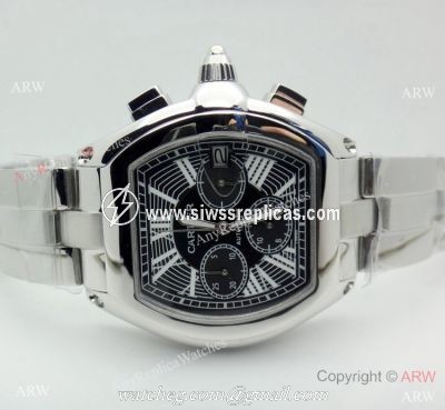 High Quality Replica Cartier Roadster Chronograph Stainless Steel Watch