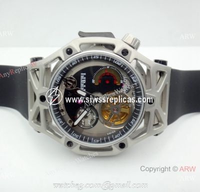 Knockoff Hublot Techframe Ferrari Tourbillon Titanium Watch for Sale