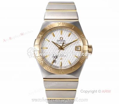 New Omega Constellation Watches Best vsf Omega Two Tone Mens Copy Watch