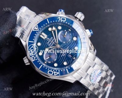 (TW) Highest Quality Diver 300m Omega Seamaster Super Clone Watch 9900 Movement