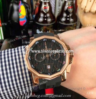 Replica Admirals Cup AC-One Corum Watch Rose Gold Chronograph