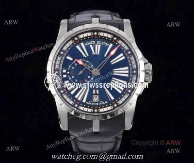 Best Replica Roger Dubuis Excalibur DBEX0542 Blue Dial Mens Watch