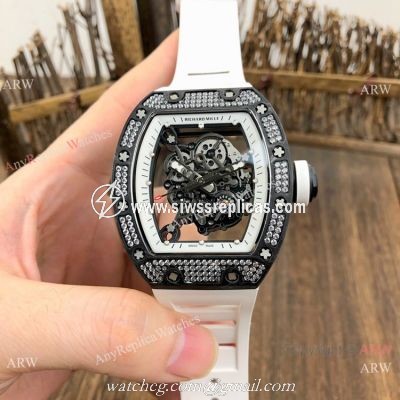 SWISS Grade Richard Mille Rm055 Black Diamond Men Watch V2 version