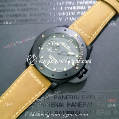Knockoff Panerai Luminor Submersible Black Case Watch PAM508
