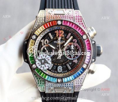Best Hublot Big Bang Unico Rainbow King Watch Hublot Big Bang Diamond Watch Swiss Replica