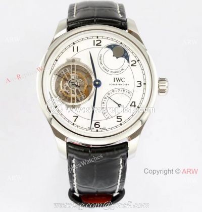 New! Swiss Replica IWC Portugieser &8216;150 Years Tourbillon Watch White Face
