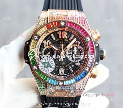 Best Hublot Watches For Men Swiss Replica Hublot Big Bang Unico Rainbow King Gold