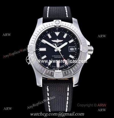 (GF) New Breitling Avenger Black Dial 43mm Automatic Watch Replica Asia 2824