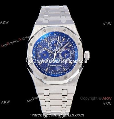 BF Factory Audemars Piguet Perpetual Calendar Watch Blue Dial AAA Replica