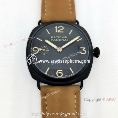 Copy Panerai Radiomir PAM00504 Black Case Watch P3000 Movement