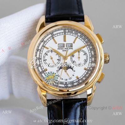 Swiss Clone Patek Philippe Grand Complications Perpetual Calendar Watch Yellow Gold 5270J