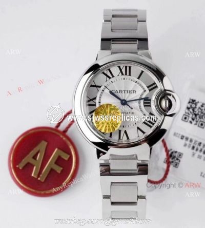 (AF) Ballon Bleu Cartier Replica Watch 33mm Stainless Steel Case