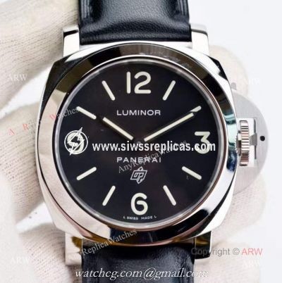 Replica Panerai Luminor Zero PAM 000 Black Dial With Paneai Logo Watch 44mm