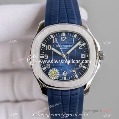 Swiss Knockoff Patek Philippe Aquanaut 324 S C Watch Blue Gradient Dial Rubber Strap