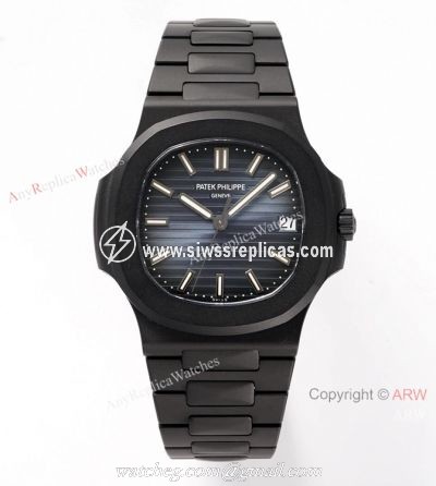 PPF Factory V4 1:1 Best Edition Patek Philippe Nautilus Copy Watch Blue Dial DCL Case