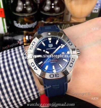 Knockoff Tag Heuer Aquaracer 300M Watch Bright Blue Dial