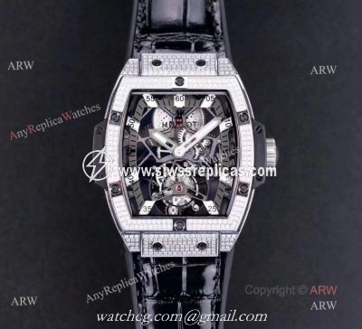 New Hublot Mp-06 Senna Tourbillon Watch With Diamonds  Best Hublot Masterpiece For Men