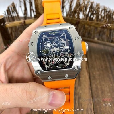 Best Quality Replica RM35-02 Rafael Nadal Mens Watches SS Orange Rubber