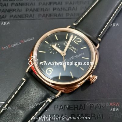 Replica Panerai Radiomir GMT PAM 421 Watch Rose Gold Case