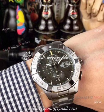 Tag Heuer Aquaracer Calibre 16 Chronograph Watches Ss Gray Face