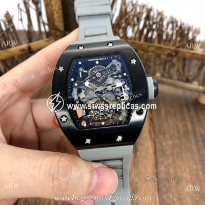 Best Replica Richard Mille RM038 Men Watches Black Steel