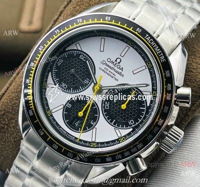 TW Factory Omega Speedmaster 7750 Watch Replica Stainless Steel Panda Face