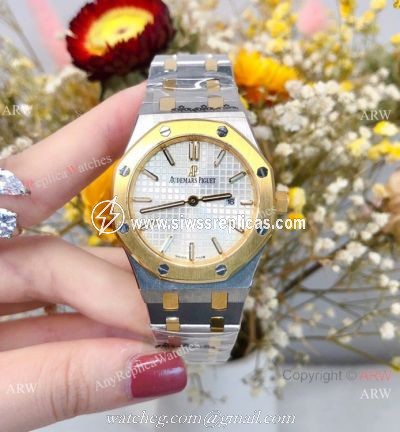 Best Copy Audemars Piguet Royal Oak Two Tone Watch 33mm Women
