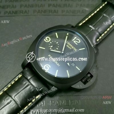 Best Replica Panerai Luminor GMT PAM00320 Watch Green markers