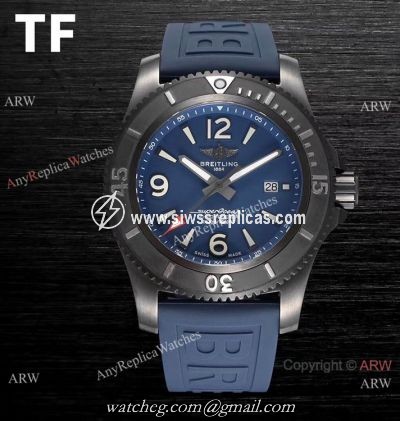 2020 New! Swiss Replica Breitling Superocean Automatic 46mm Watch Black Steel Blue Dial