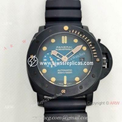 Replica Panerai Luminor Submersible 300m Blue and Black Watch