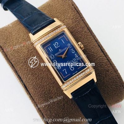 Swiss Replica Jaeger-LeCoultre Reverso One Sapphire Glass Watch 20mm Blue Dial