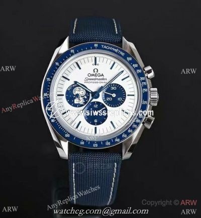 2021 Replica Omega Snoopy 50th Anniversary Watch 44.5mm Blue Bezel