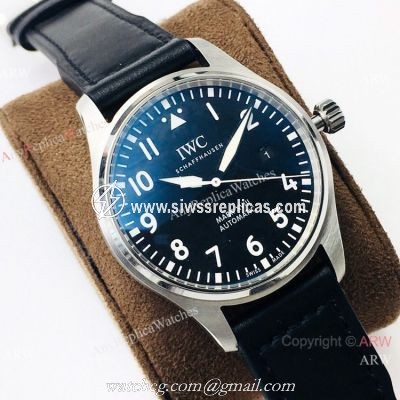 Swiss Copy IWC Pilots Mark XVIII ETA2892 Automatic Watch Black Dial
