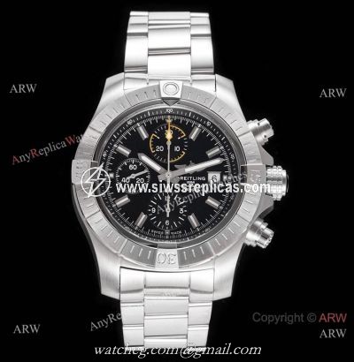 Swiss Copy Breitling Super Avenger II 7750 Stainless steel Watch New!