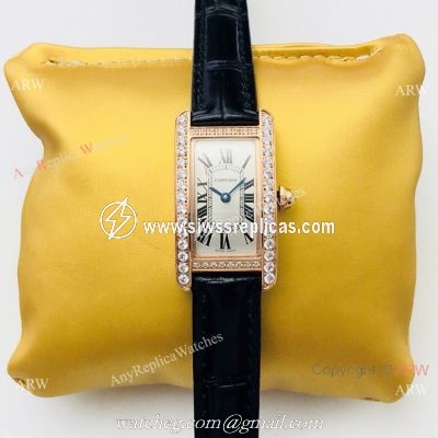 2020 New Copy Cartier Tank Americaine Women Watches Swiss Quartz Movement