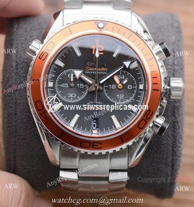Best Copy Omega Planet Ocean 600m Chronograph Orange Bezel Watches
