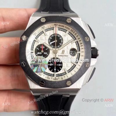(JF) 1-1 Best Edition Audemars Piguet Royal Oak Offshore Swiss 3126 V2 Chronograph Watch Ceramic Bezel