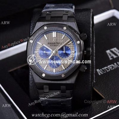 Knockoff Audemars Piguet Royal Oak 41mm Watches Gray Dial Blue Subdials