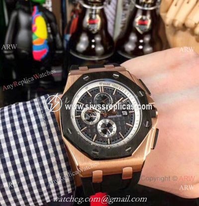 Clone Audemars Piguet Royal Oak offshore Automatic Watches Rose Gold